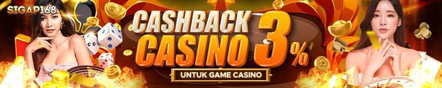 Bonus Cashback Casino 3%